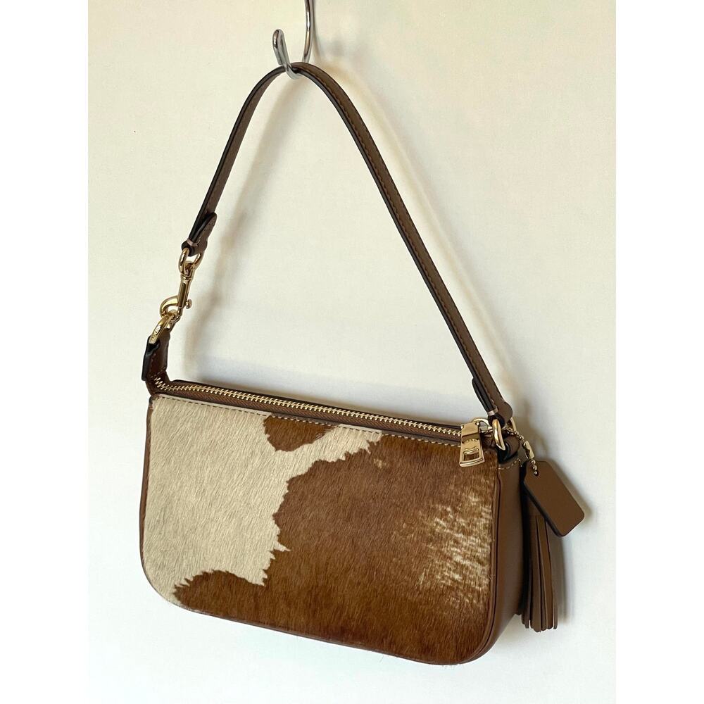 Coach Nolita 19 Wristlet CDW34 Haircalf Cow Print Leather Shoulder Bag C - Picture 2 of 11